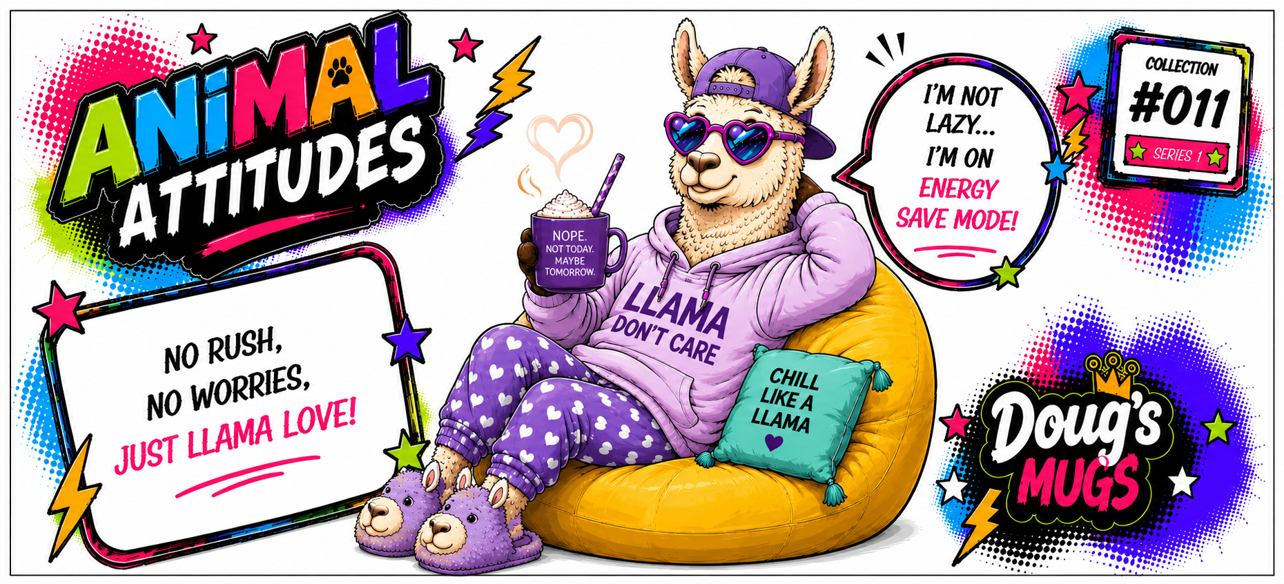 Animal Attitudes #11 The Chilled Llama