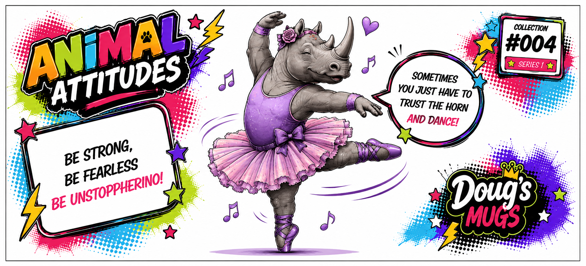 Animal Attitudes #4 The Dancing Rhino